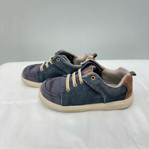 Stride Rite Surprize Cutler Boys 10 denim with tan accents